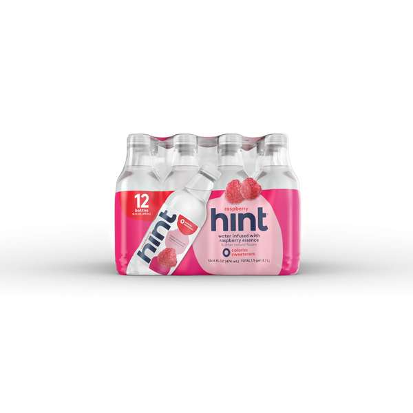 Hint Hint Raspberry Essence Water 16 fl. oz., PK12 HINT-RASP